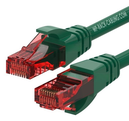 [WPC-PAT-6U002G] WPC-PAT-6U002G cable de red Negro, Verde 0,2 m Cat6 U/UTP (UTP)