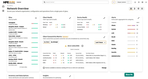 [S0Q15AAE] Aruba Networking Central Bridge 3-year Subscription E-STU