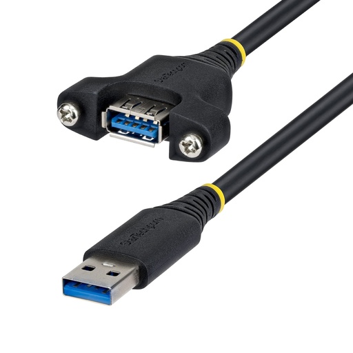 [USBPNLAFAM2M] Cable de Montaje en Panel USB-A de 2m - Alargador USB Macho a Hembra - Cable Adaptador Extensor USB de 5Gbps