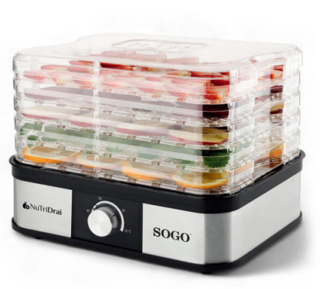 [DAL-SS-10461] DAL-SS-10461 deshidratador de alimentos Negro, Acero 245 W