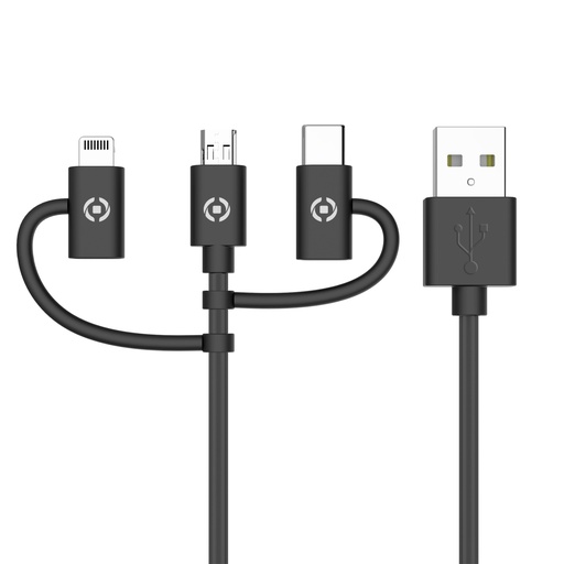 [USB3IN1BK] USB3IN1BK cable USB 1 m USB 2.0 USB A Micro-USB B Negro