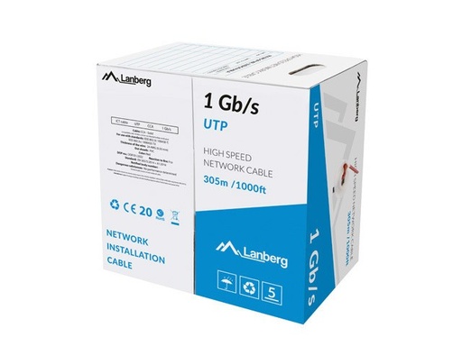 [LCU6-10CC-0305-R] LCU6-10CC-0305-R cable de red Rojo 305 m U/UTP (UTP)