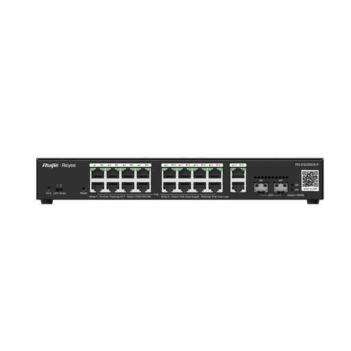 [RG-ES220GS-P] RG-ES220GS-P switch Gestionado L2 Gigabit Ethernet (10/100/1000) Energía sobre Ethernet (PoE) Negro