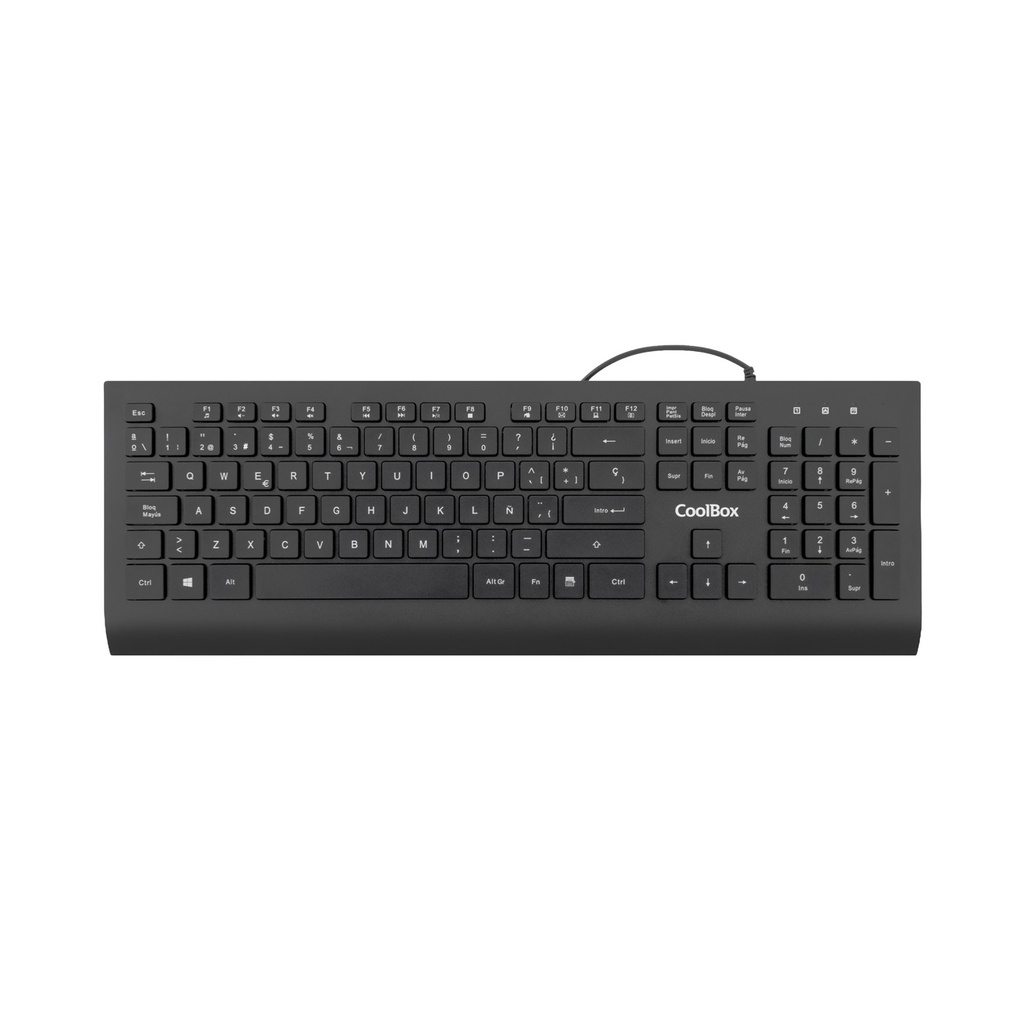 TECLADO USB TECLAS CHOCOLATE 1.8M DE CABLE 610G. SILENCIOSO