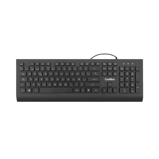 [COO-TEC01-U] TECLADO USB TECLAS CHOCOLATE 1.8M DE CABLE 610G. SILENCIOSO