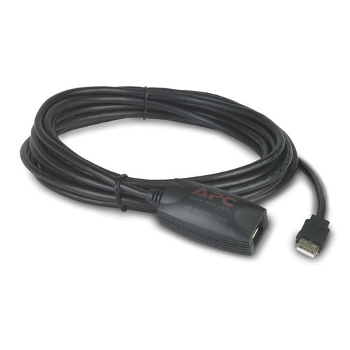 [NBAC0213L] NetBotz USB Latching Repeater Cable, LSZH - 5m cable USB 5,00 m USB A Negro