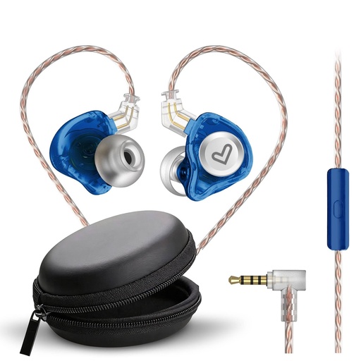 [500956] Monitor Earphones Auriculares Alámbrico Dentro de oído Azul