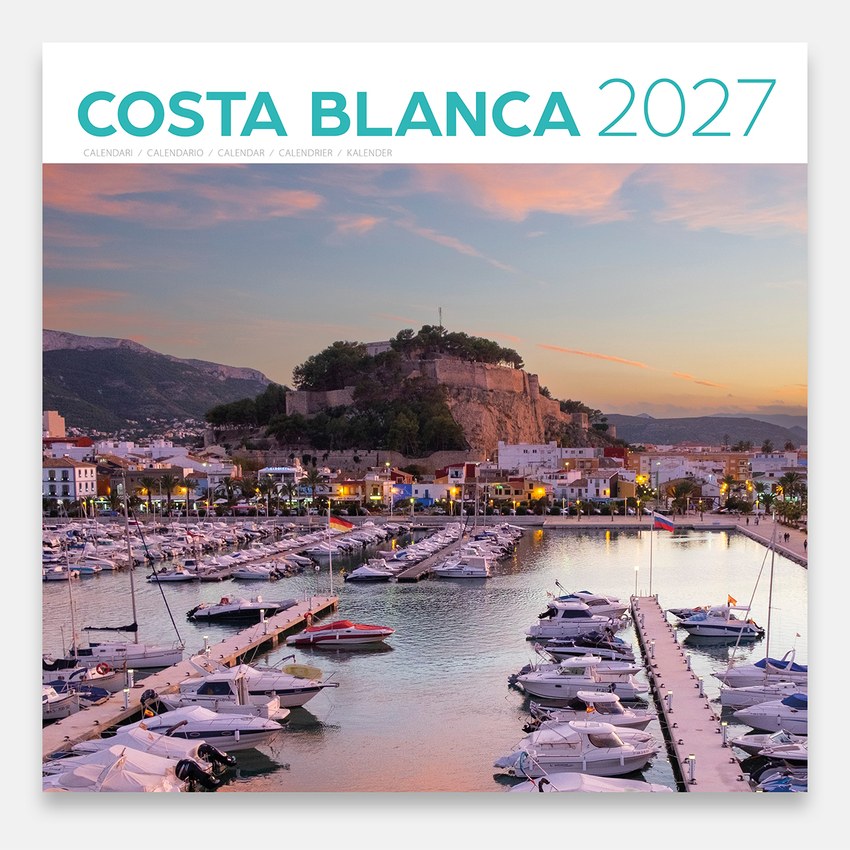 Cal. 2027 pared (30x30 cm) Costa Blanca