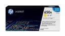 Cartucho de tóner original LaserJet 650A amarillo