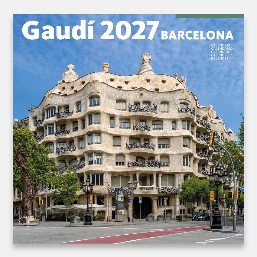 Cal. 2027 pared (30x30 cm) Gaudí-2 B (Pedrera)