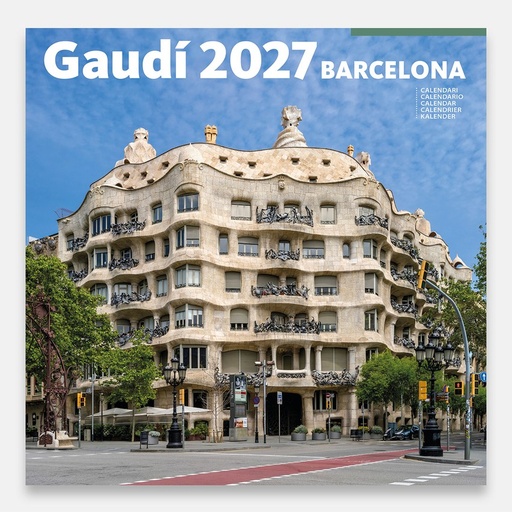 Cal. 2027 pared (30x30 cm) Gaudí-2 B (Pedrera)