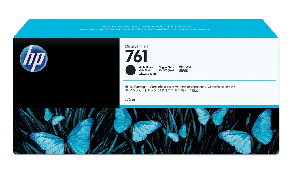 Cartucho de tinta DesignJet 761 negro mate de 775 ml