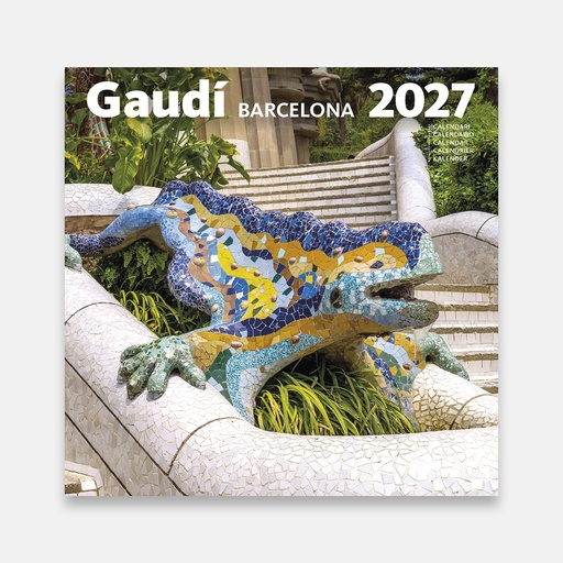 Cal. 2027 Pared(16x16cm)Gaudí-2A (Drac)