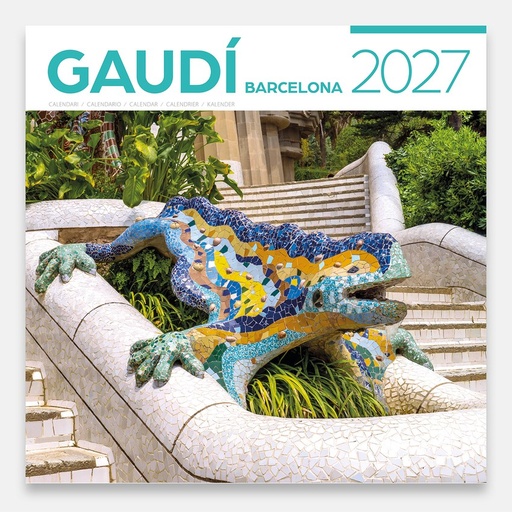 Cal. 2027 pared (30x30 cm) Gaudí-2 A (Drac)
