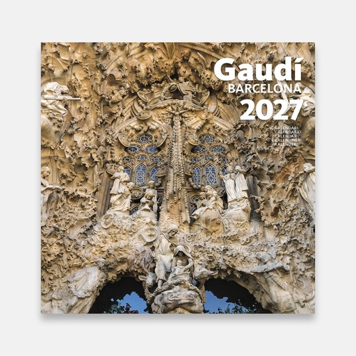 Cal. 2027 Pared(16x16cm)Gaudí-1B(S. Familia)