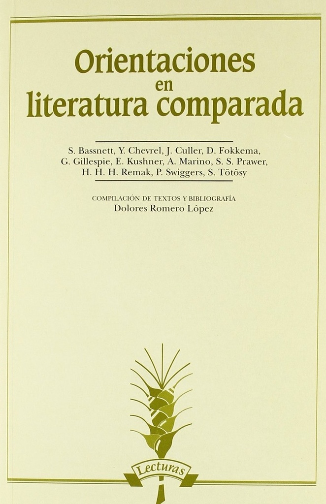 Orientaciones en literatura comparada