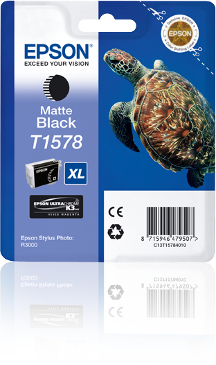 Turtle Cartucho T1578 negro mate