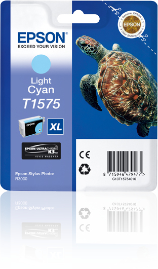 Turtle Cartucho T1575 cian claro