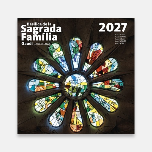 Cal. 2027 Pared (16x16cm)S.Familia (Vitralls)