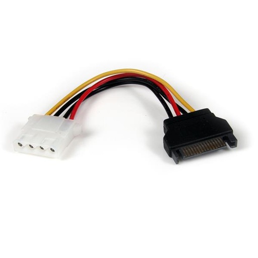 [LP4SATAFM6IN] Cable de Alimentación de 15cm Adaptador Molex LP4 a SATA - Hembra a Macho