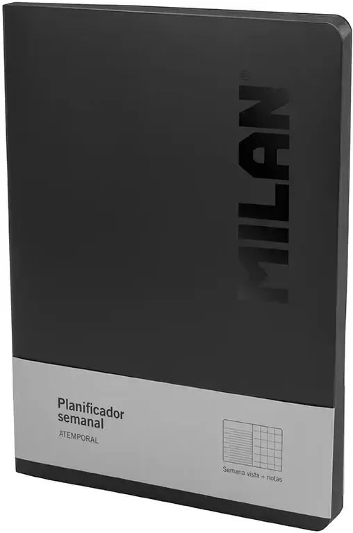 PLANIFICADOR SEMANAL Y MENSUAL SHADOW NEGRO