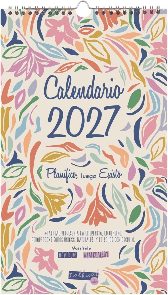 Calendario pared escribir basic talkual 2027 210x360mm