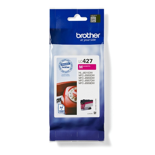 CARTUCHO TINTA ORIGINAL BROTHER LC427M MAGENTA