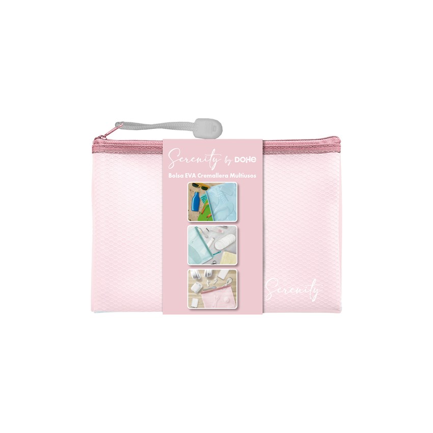 PAQ/10 BOLSAS CREMALLERA SERENITY EVA A6 ROSA