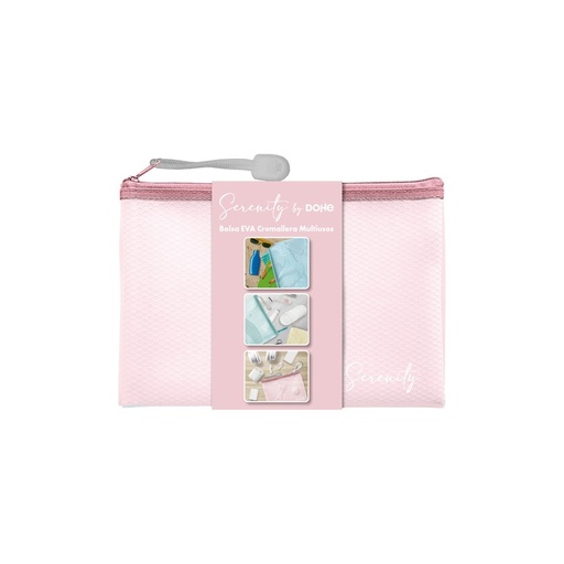 PAQ/10 BOLSAS CREMALLERA SERENITY EVA A6 ROSA