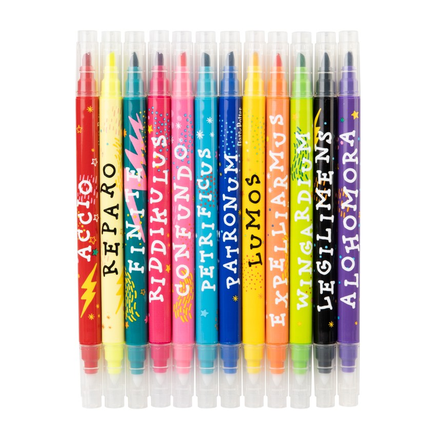 SET DE 12 ROTULADORES BORRABLES HARRY POTTER HECHIZOS