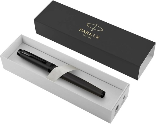 Pluma parker im acromatic negro mate punta media