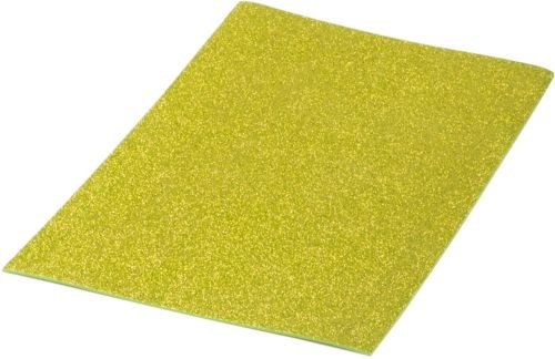 Pack 10 laminas goma eva purpurina biodegradable oro 40x60 cm