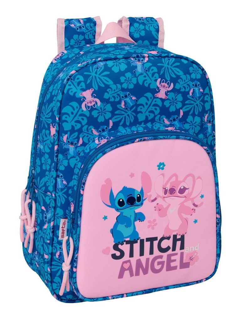 MOCHILA INFANTIL ADAPTABLE A CARRO STITCH LIO 26x34x11cm