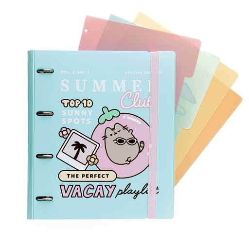 CARPETA 4 ANILLAS POLIPROPIENO PUSHEEN