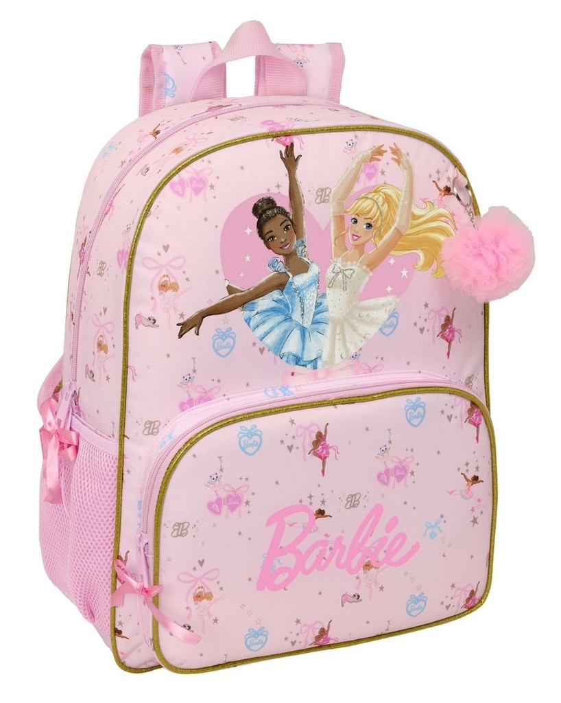 MOCHILA ADAPTABLE A CARRO BARBIE BALLET 33x42x14cm