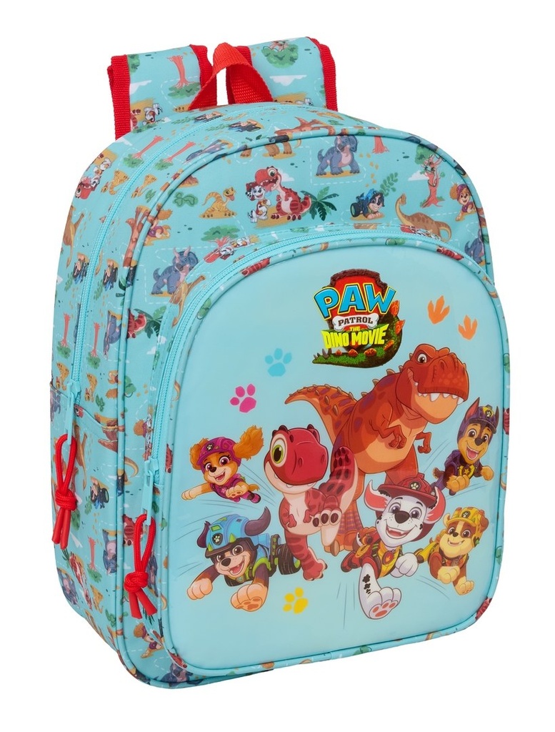 MOCHILA INFANTIL ADAPTABLE A CARRO PAW PATROL DINO RESCUE 26x34x11cm