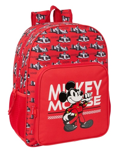 MOCHILA ADAPTABLE A CARRO MICKEY &amp;FRIENDS RACING 33x42x14cm