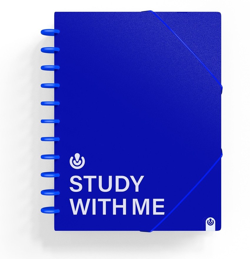 CARPETA 30 FUNDAS A4 INGENIOX STUDY WITH ME AZUL