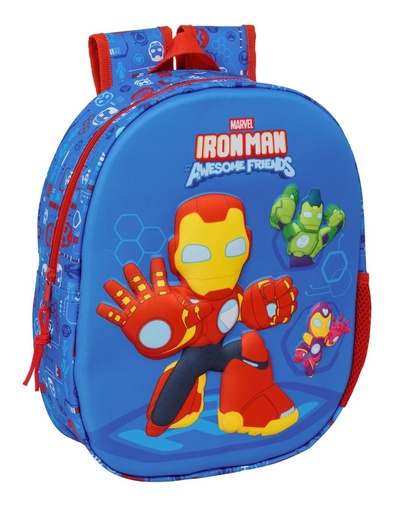 MOCHILA 3D IRON MAN 27x33x10cm