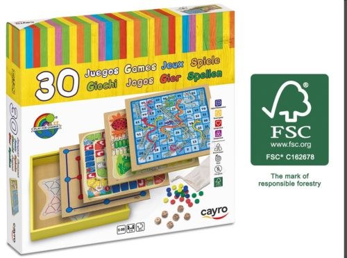 30 JUEGOS DE MADERAS FSC