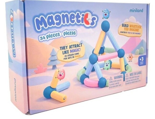 JUEGO MAGNETICS 34 PIEZAS