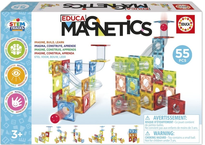 EDUCA MAGNETICS STEM TRACKS 55 PIEZAS