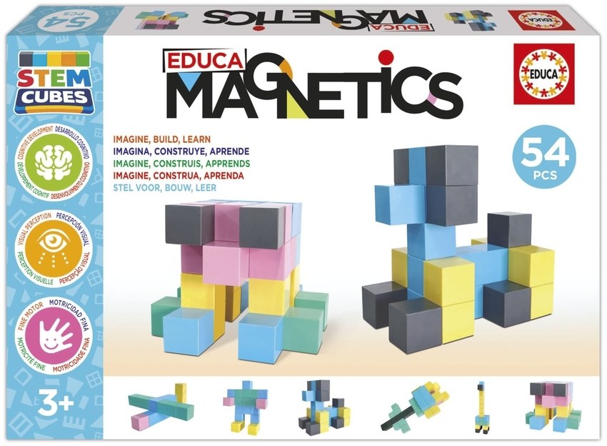 EDUCA MAGNETICS STEM CUBES 54 PIEZAS