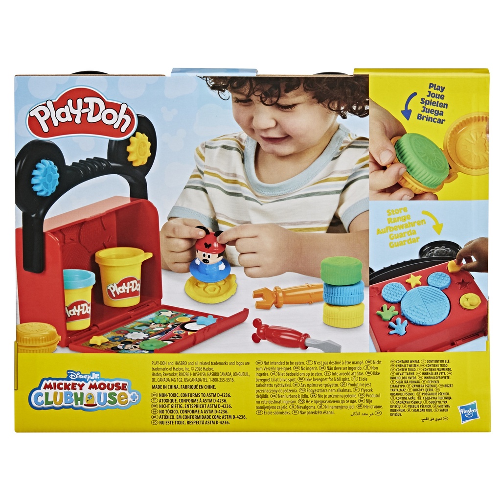 DISNEY JUNIOR MICKEY GARAJE PORTATIL SET DE JUEGO PLAY-DOH