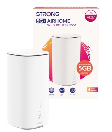 [5GROUTERBE3600] 5G+ AIRHOME Wi-Fi Router 1501 Router de red móvil