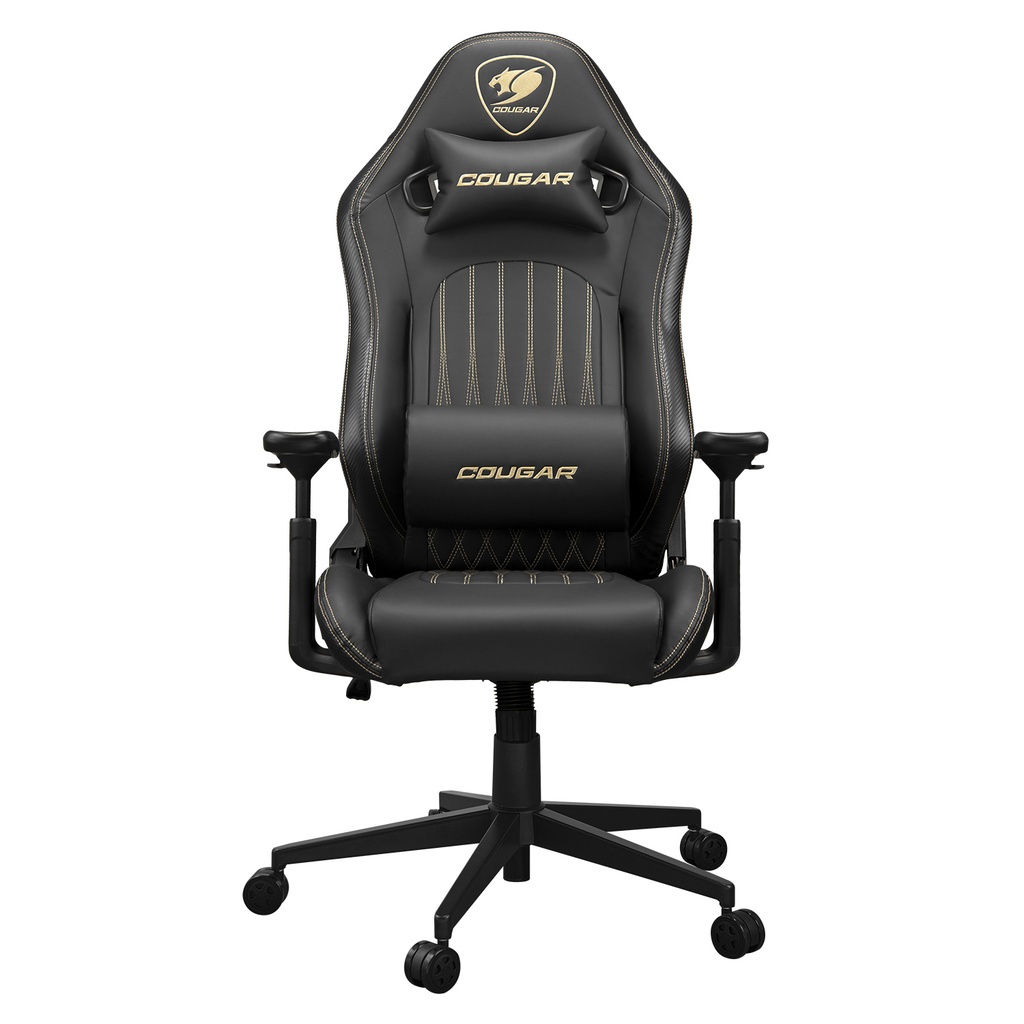 CGR-EXP-ROB Silla para videojuegos de PC Asiento acolchado tapizado Negro, Oro