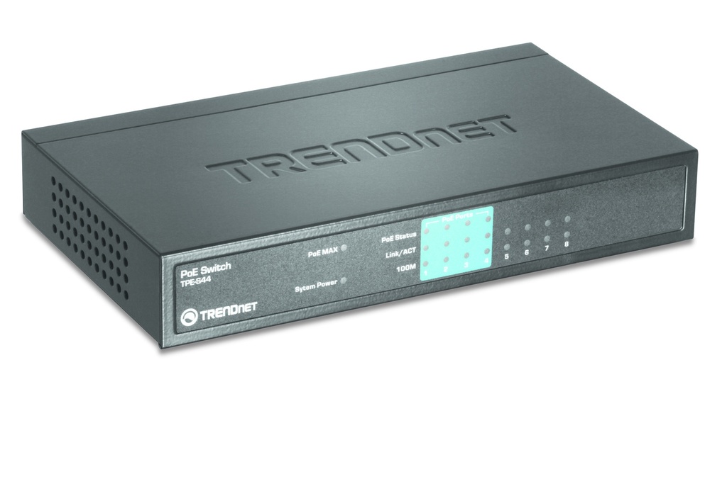 TPE-S44 switch No administrado Energía sobre Ethernet (PoE) Azul
