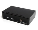 Conmutador Switch KVM - 2 puertos USB 2.0 - Audio Vídeo DVI