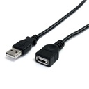Cable de 91cm de Extensión USB 2.0 - Alargador USB A Macho a Hembra - Extensor