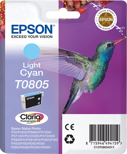 Hummingbird Cartucho T0805 cian claro